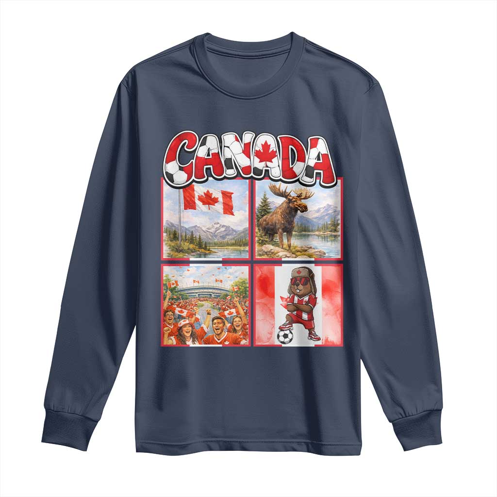 Proud Canada National Soccer Fan 2026 Gift Long Sleeve Shirt