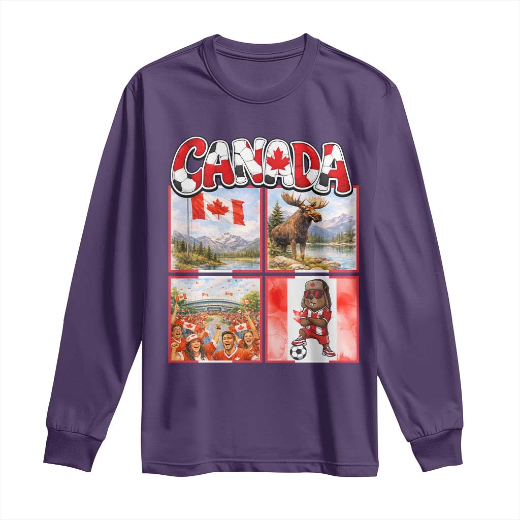 Proud Canada National Soccer Fan 2026 Gift Long Sleeve Shirt