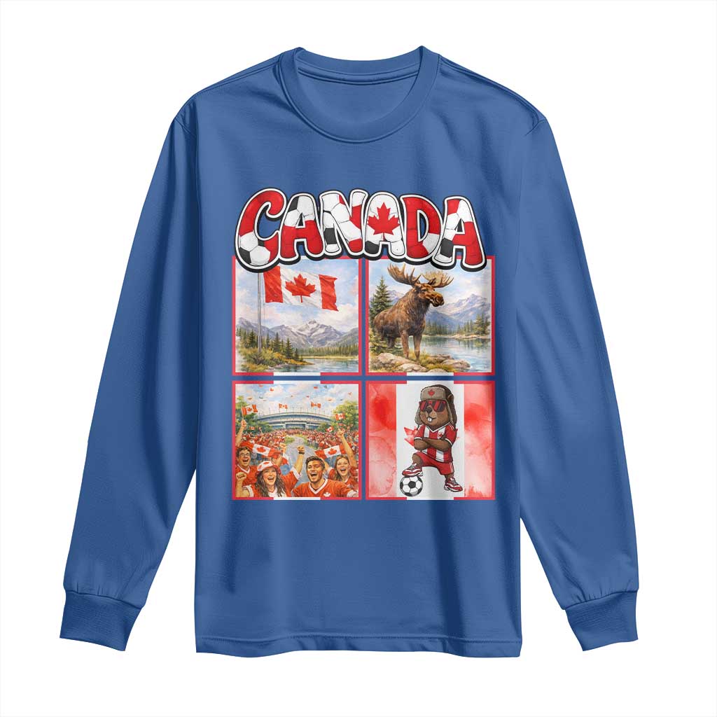 Proud Canada National Soccer Fan 2026 Gift Long Sleeve Shirt