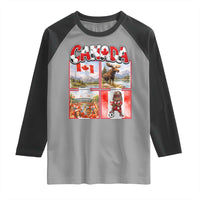 Proud Canada National Soccer Fan 2026 Gift Raglan Shirt