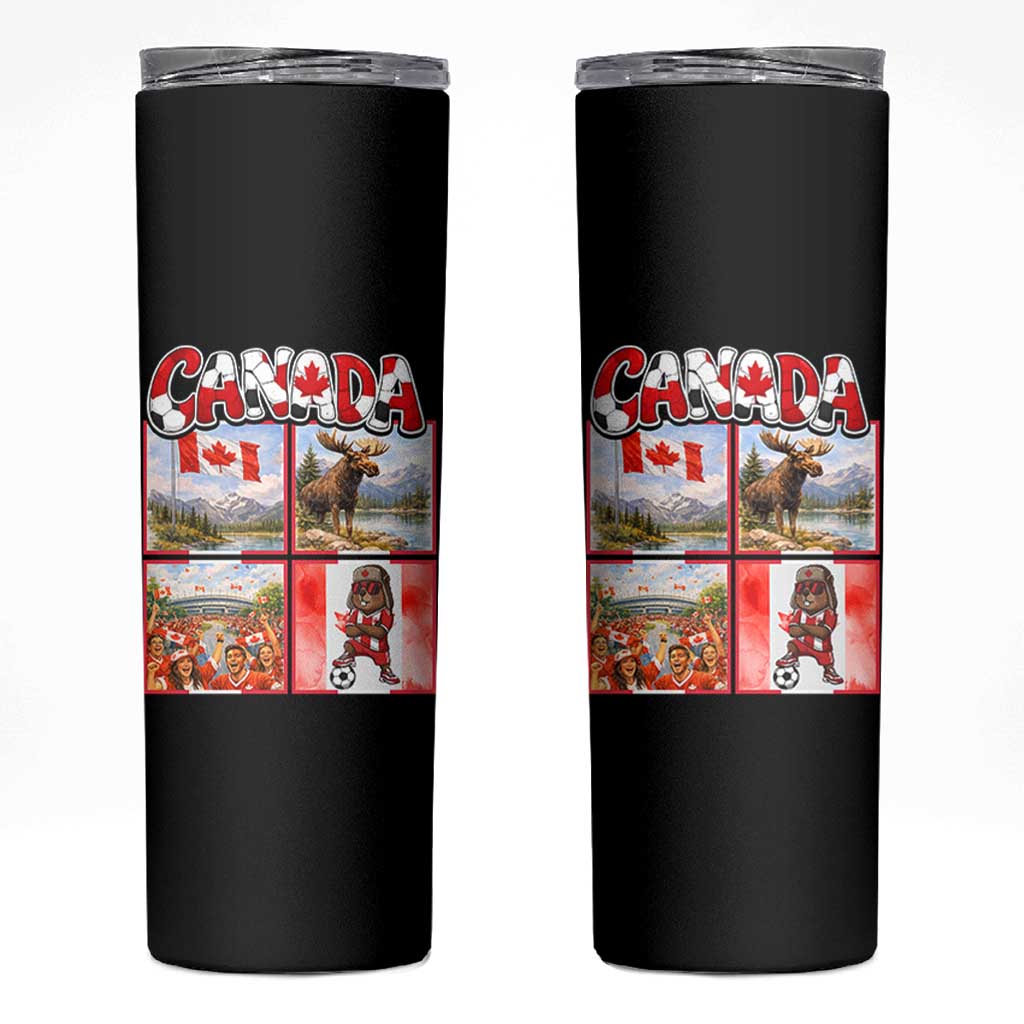 Proud Canada National Soccer Fan 2026 Gift Skinny Tumbler