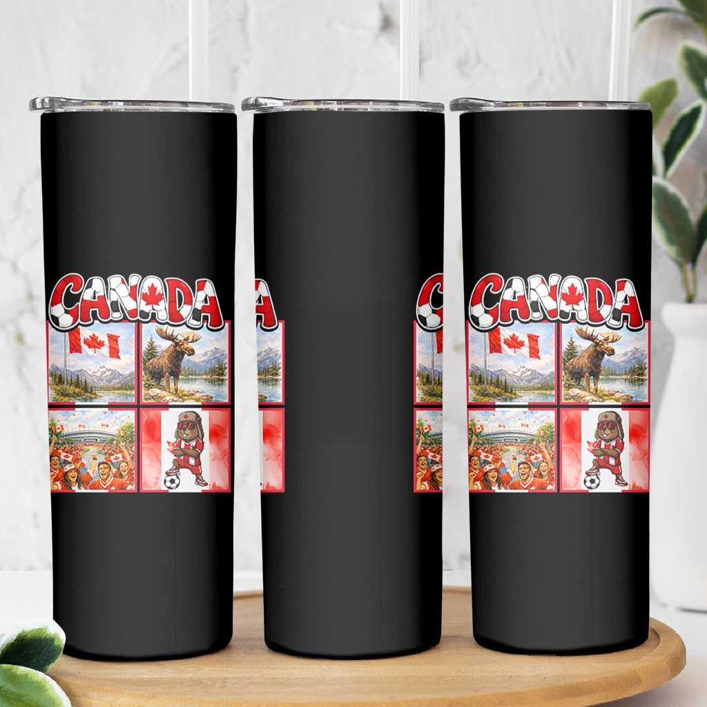 Proud Canada National Soccer Fan 2026 Gift Skinny Tumbler