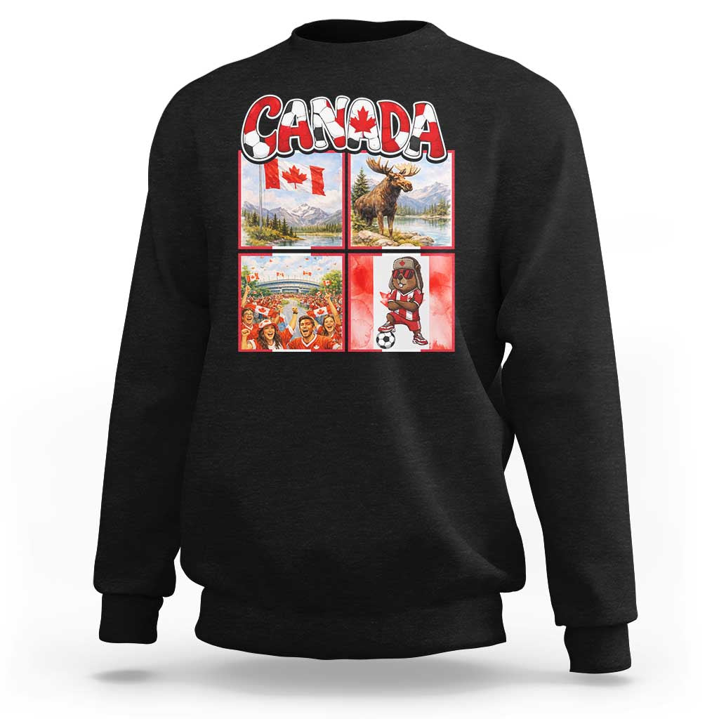Proud Canada National Soccer Fan 2026 Gift Sweatshirt