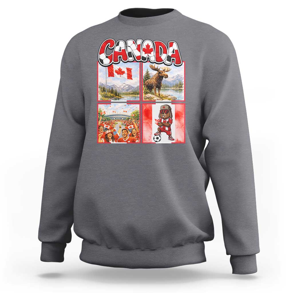Proud Canada National Soccer Fan 2026 Gift Sweatshirt