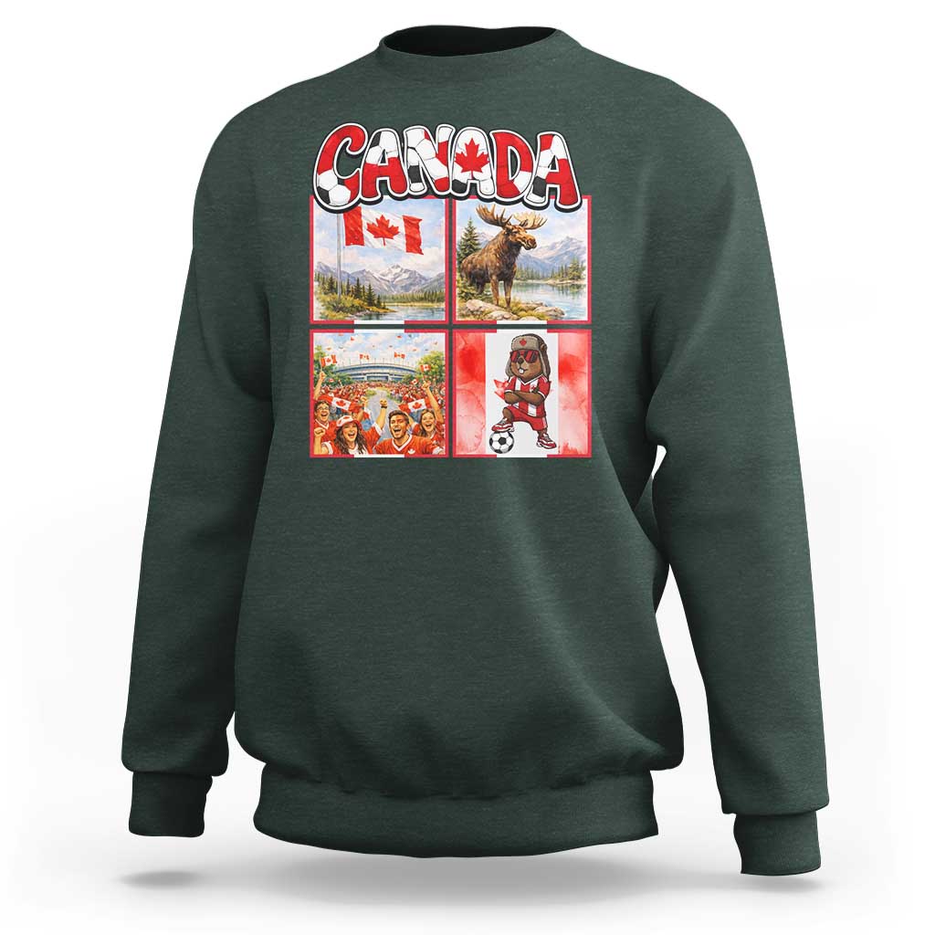 Proud Canada National Soccer Fan 2026 Gift Sweatshirt