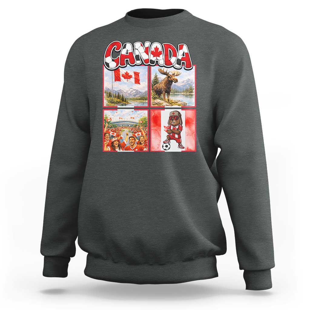 Proud Canada National Soccer Fan 2026 Gift Sweatshirt