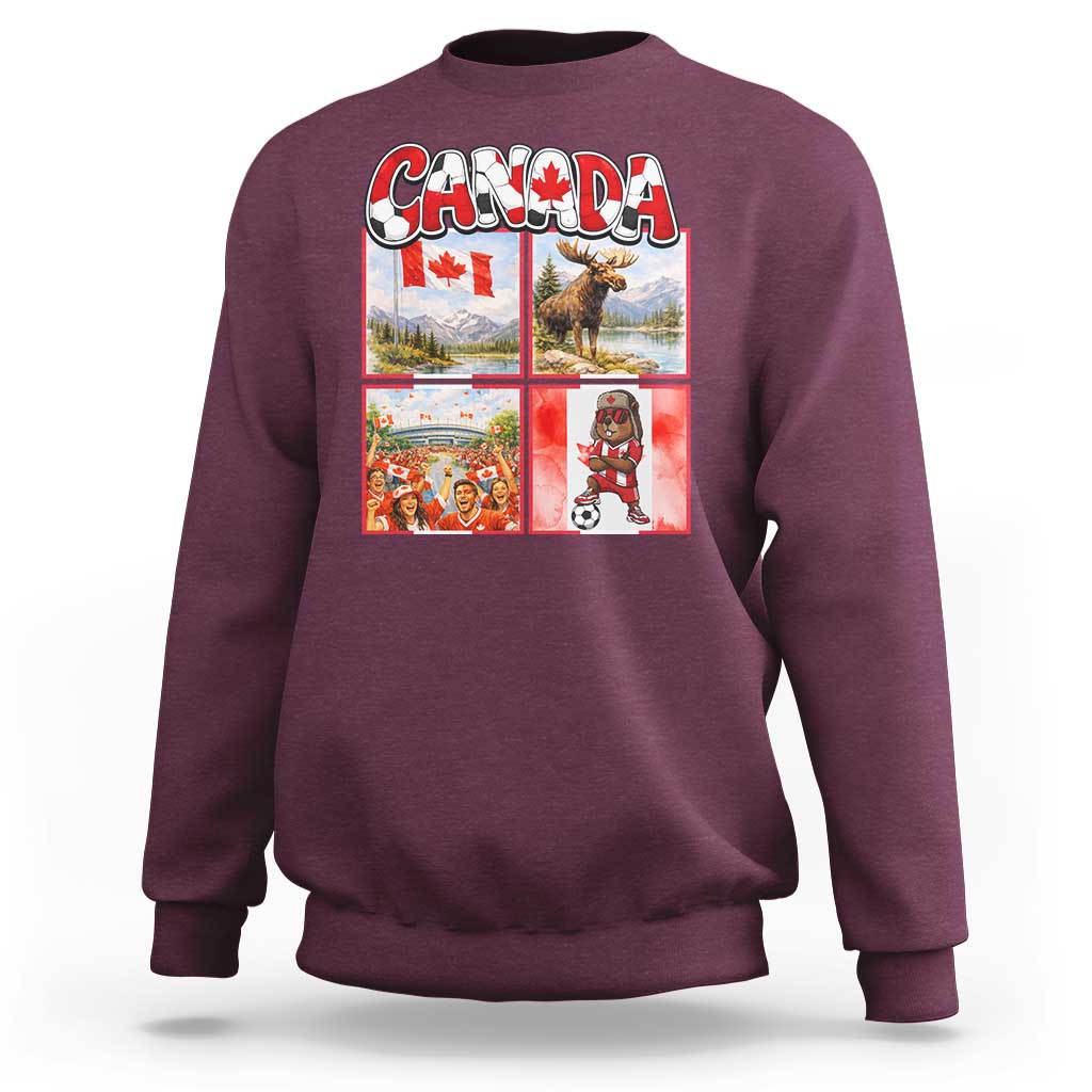 Proud Canada National Soccer Fan 2026 Gift Sweatshirt