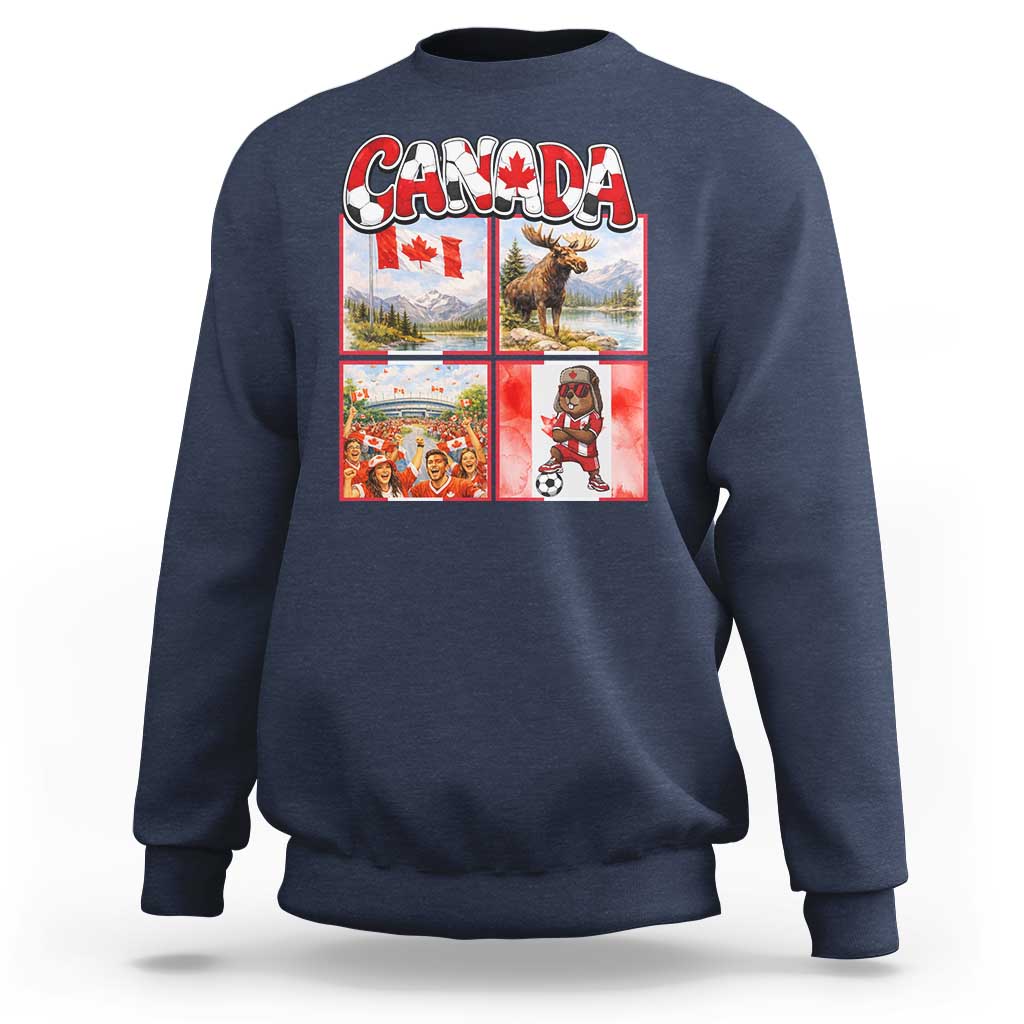 Proud Canada National Soccer Fan 2026 Gift Sweatshirt