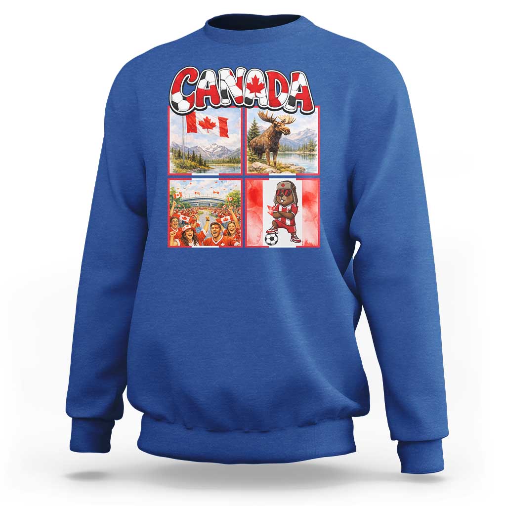 Proud Canada National Soccer Fan 2026 Gift Sweatshirt