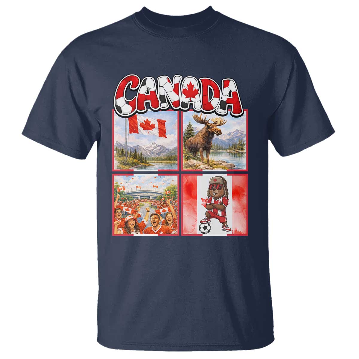 Proud Canada National Soccer Fan 2026 Gift T Shirt
