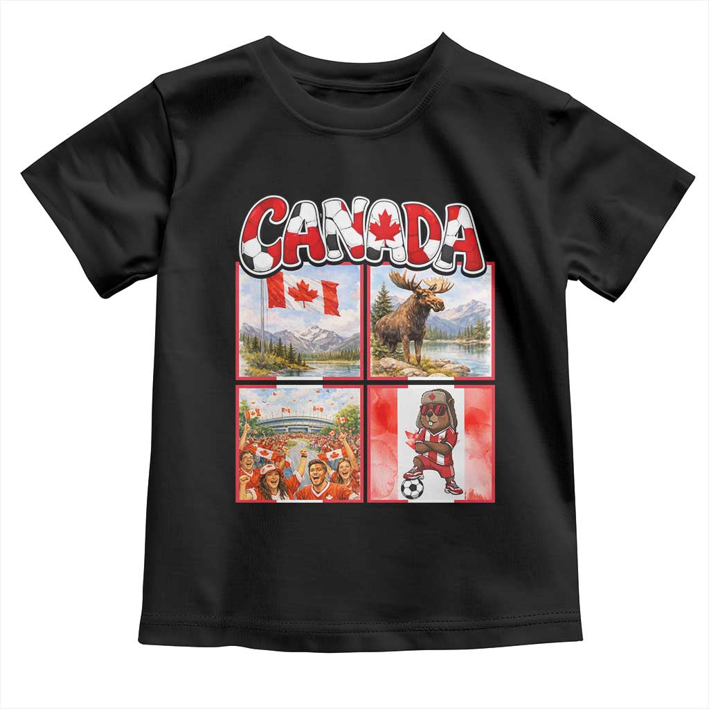 Proud Canada National Soccer Fan 2026 Gift Toddler T Shirt