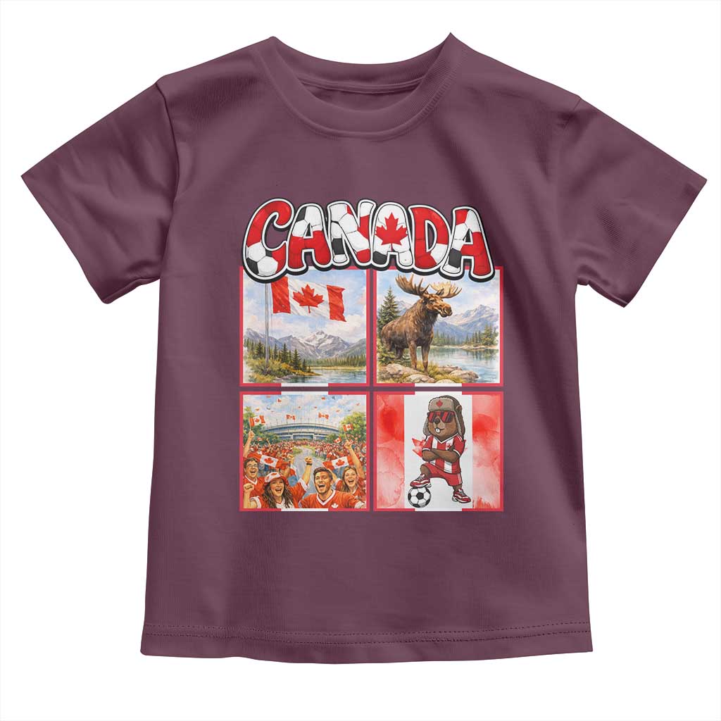 Proud Canada National Soccer Fan 2026 Gift Toddler T Shirt