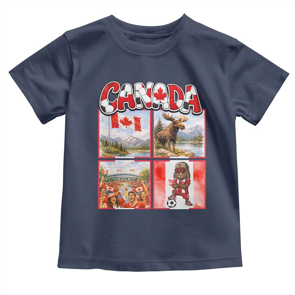 Proud Canada National Soccer Fan 2026 Gift Toddler T Shirt