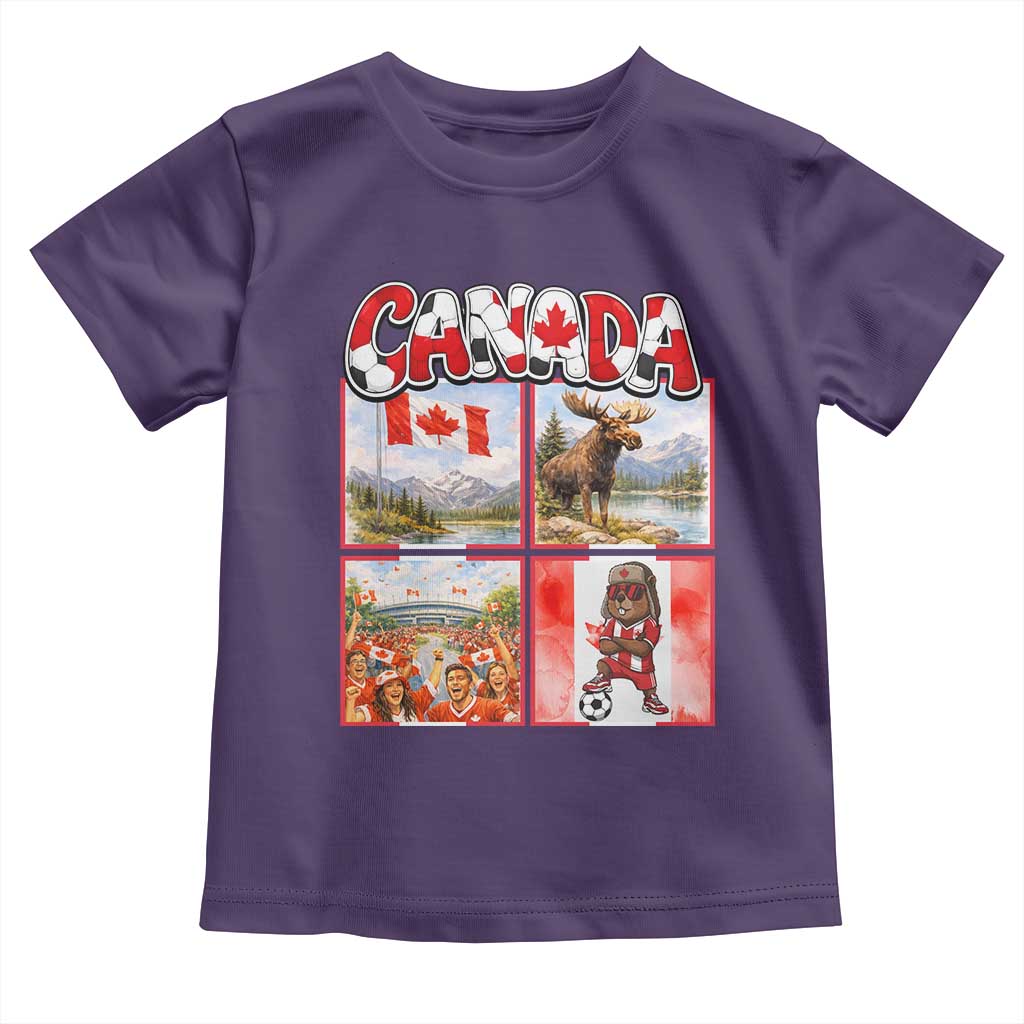 Proud Canada National Soccer Fan 2026 Gift Toddler T Shirt