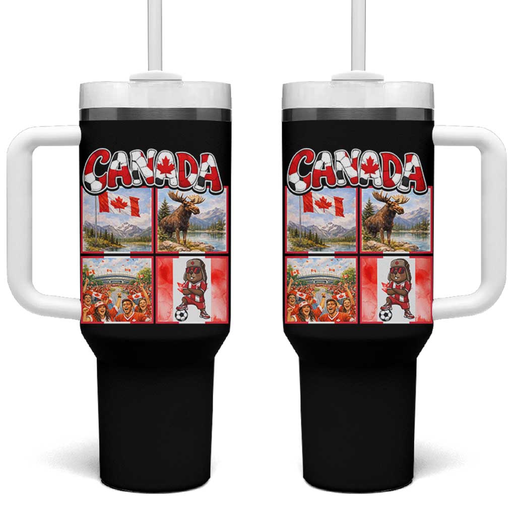 Proud Canada National Soccer Fan 2026 Gift Tumbler With Handle