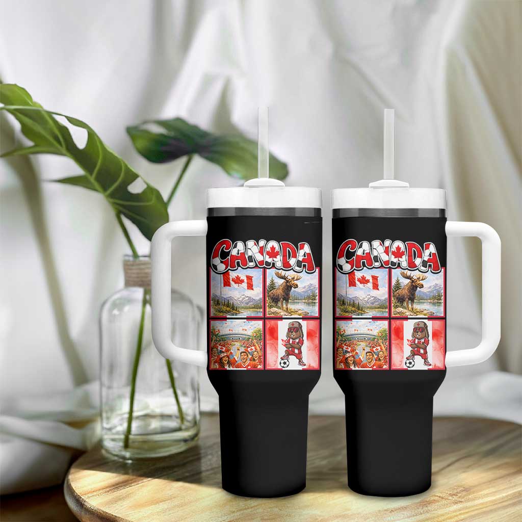 Proud Canada National Soccer Fan 2026 Gift Tumbler With Handle