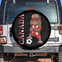 Proud Canada Soccer Beaver Spare Tire Cover Funny Football Fan Gift