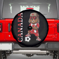 Proud Canada Soccer Beaver Spare Tire Cover Funny Football Fan Gift