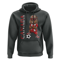 Proud Canada Soccer Beaver Hoodie Funny Football Fan Gift