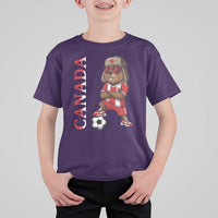 Proud Canada Soccer Beaver T Shirt For Kid Funny Football Fan Gift