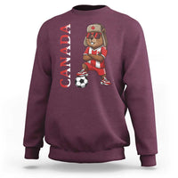 Proud Canada Soccer Beaver Sweatshirt Funny Football Fan Gift
