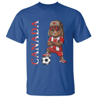 Proud Canada Soccer Beaver T Shirt Funny Football Fan Gift