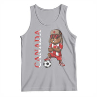 Proud Canada Soccer Beaver Tank Top Funny Football Fan Gift