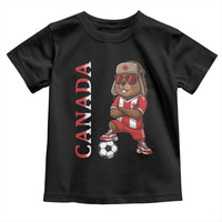 Proud Canada Soccer Beaver Toddler T Shirt Funny Football Fan Gift