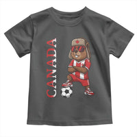 Proud Canada Soccer Beaver Toddler T Shirt Funny Football Fan Gift