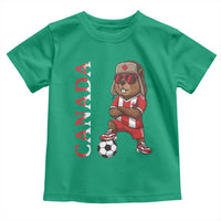 Proud Canada Soccer Beaver Toddler T Shirt Funny Football Fan Gift