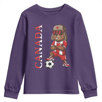 Proud Canada Soccer Beaver Youth Sweatshirt Funny Football Fan Gift