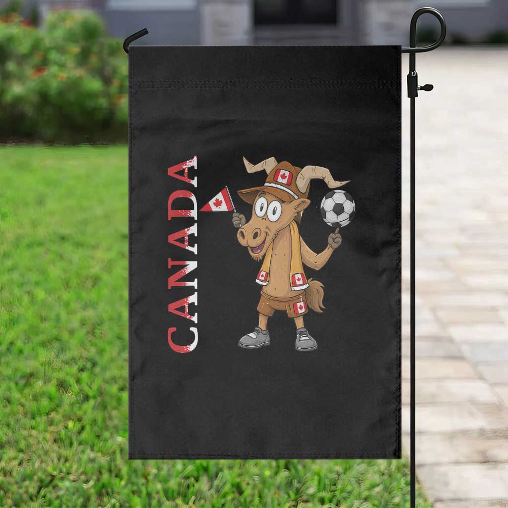 Proud Canada Soccer Moose Garden Flag Canadian Football Fan