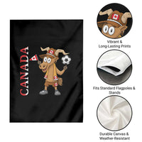 Proud Canada Soccer Moose Garden Flag Canadian Football Fan