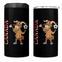 Proud Canada Soccer Moose 4 in 1 Can Cooler Tumbler Canadian Football Fan