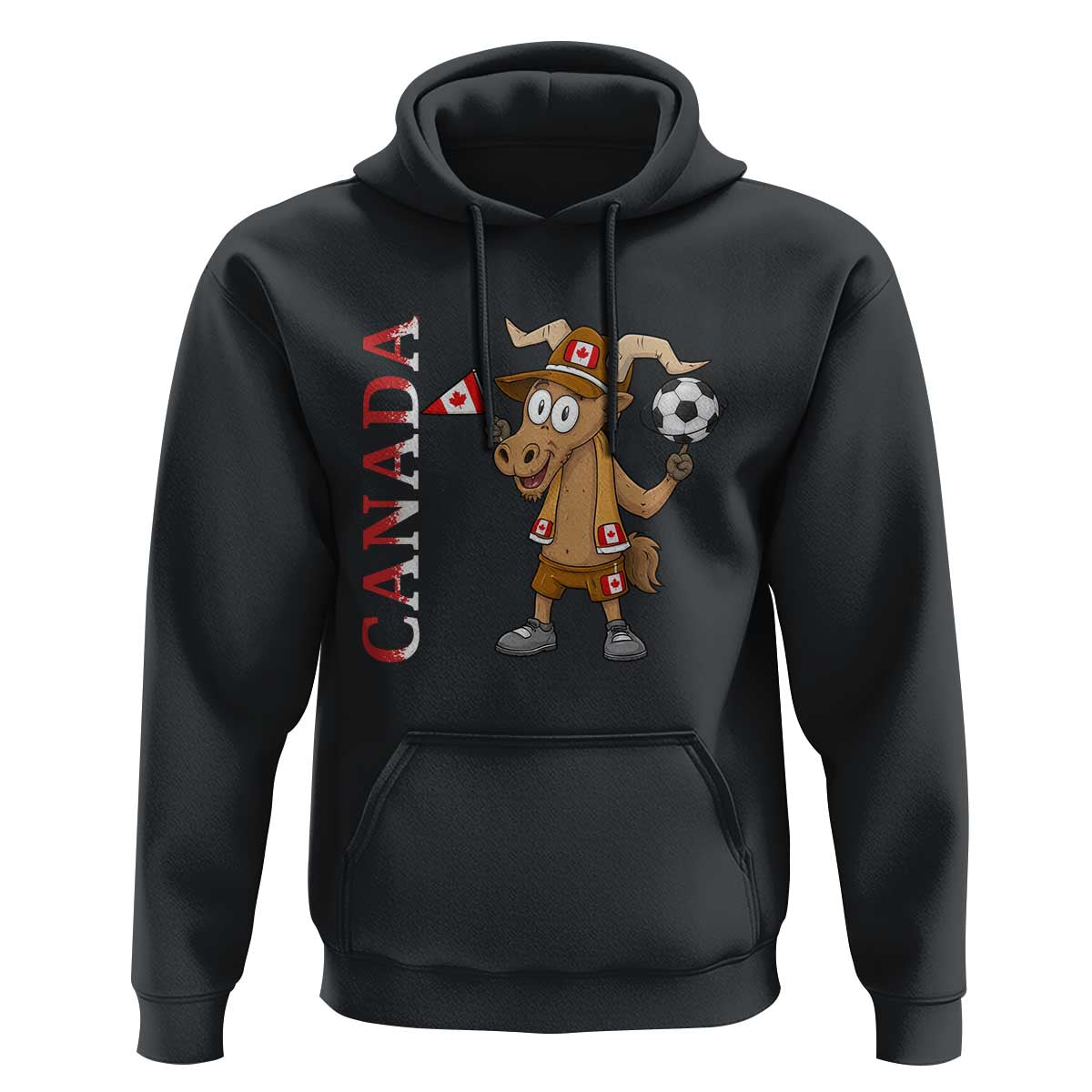 Proud Canada Soccer Moose Hoodie Canadian Football Fan