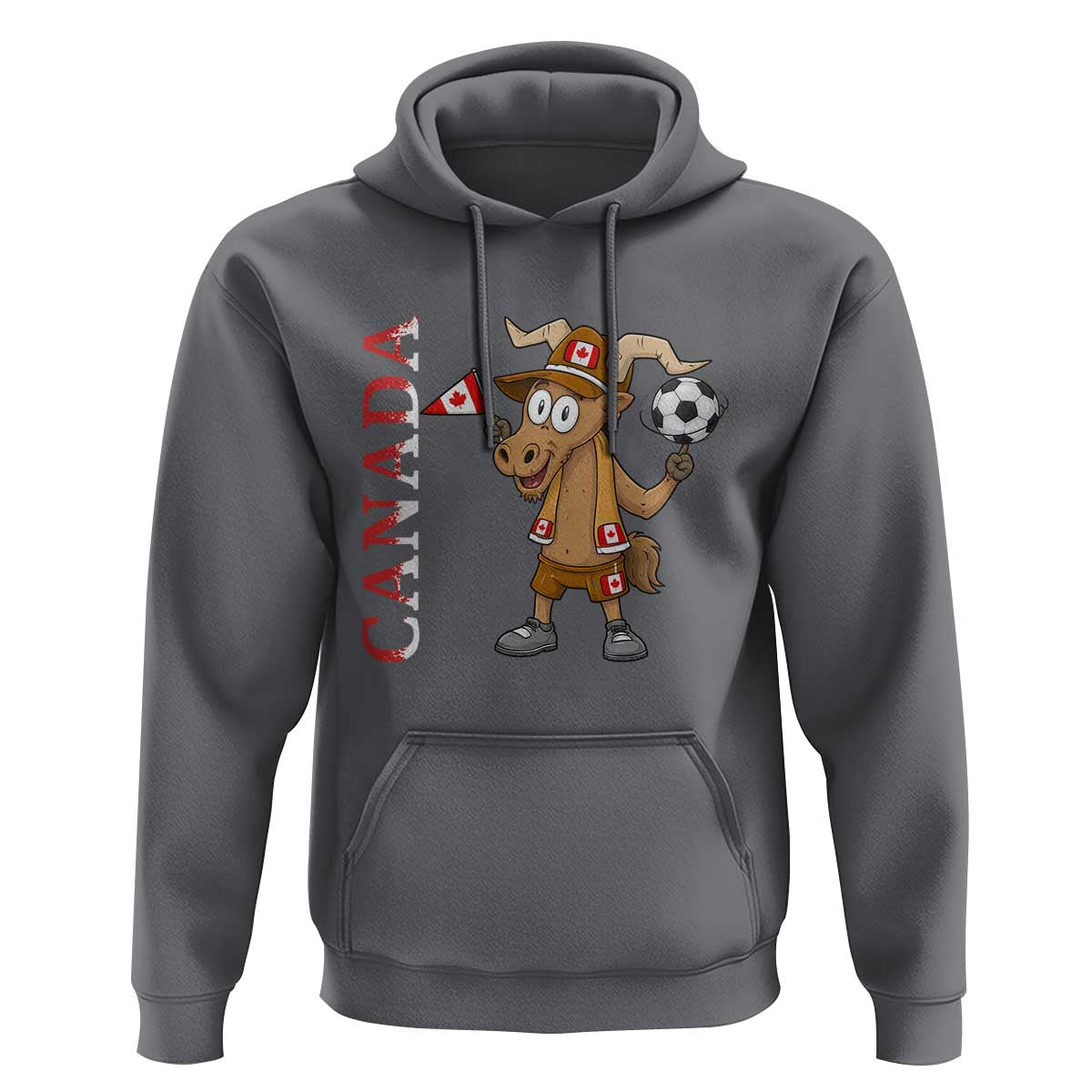 Proud Canada Soccer Moose Hoodie Canadian Football Fan