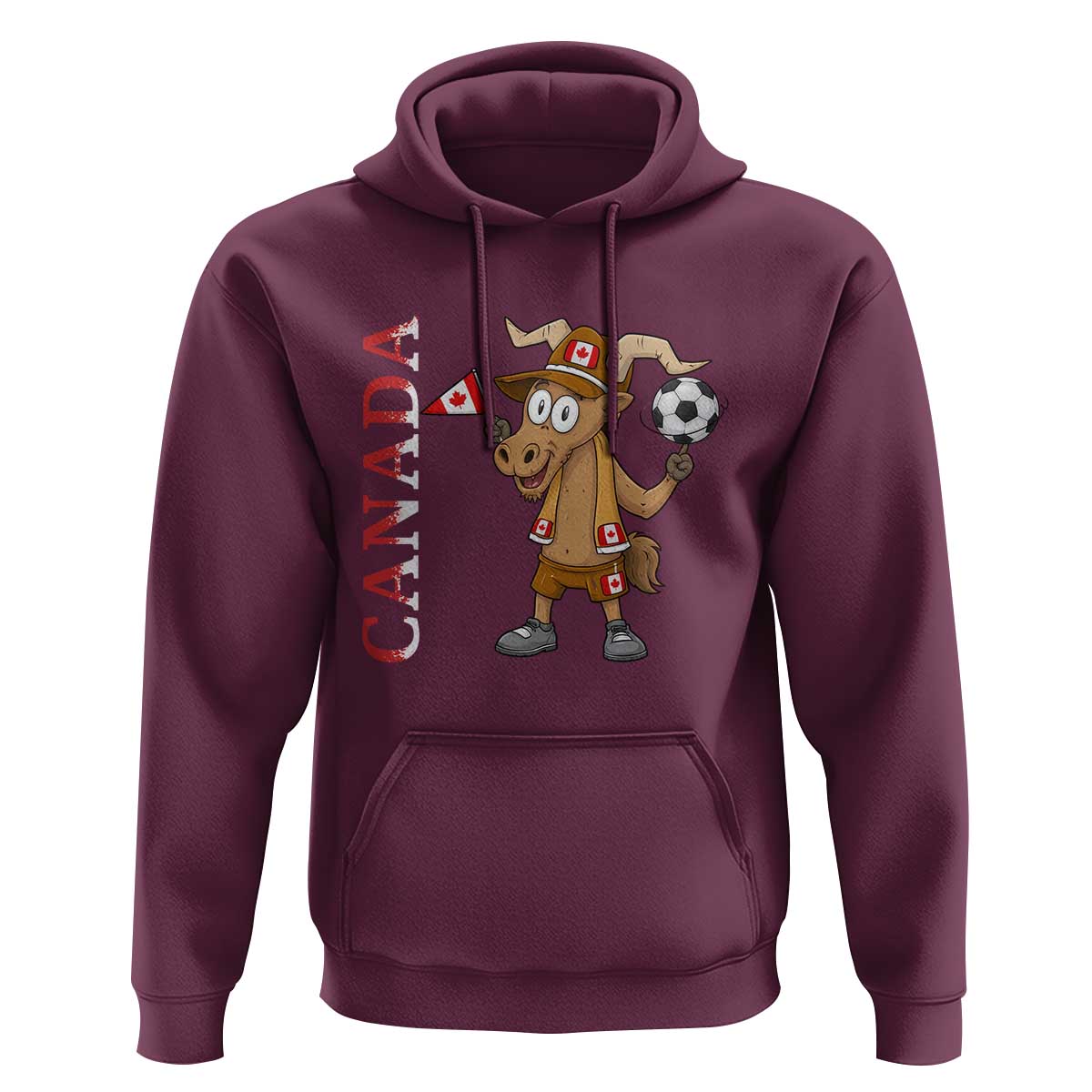 Proud Canada Soccer Moose Hoodie Canadian Football Fan