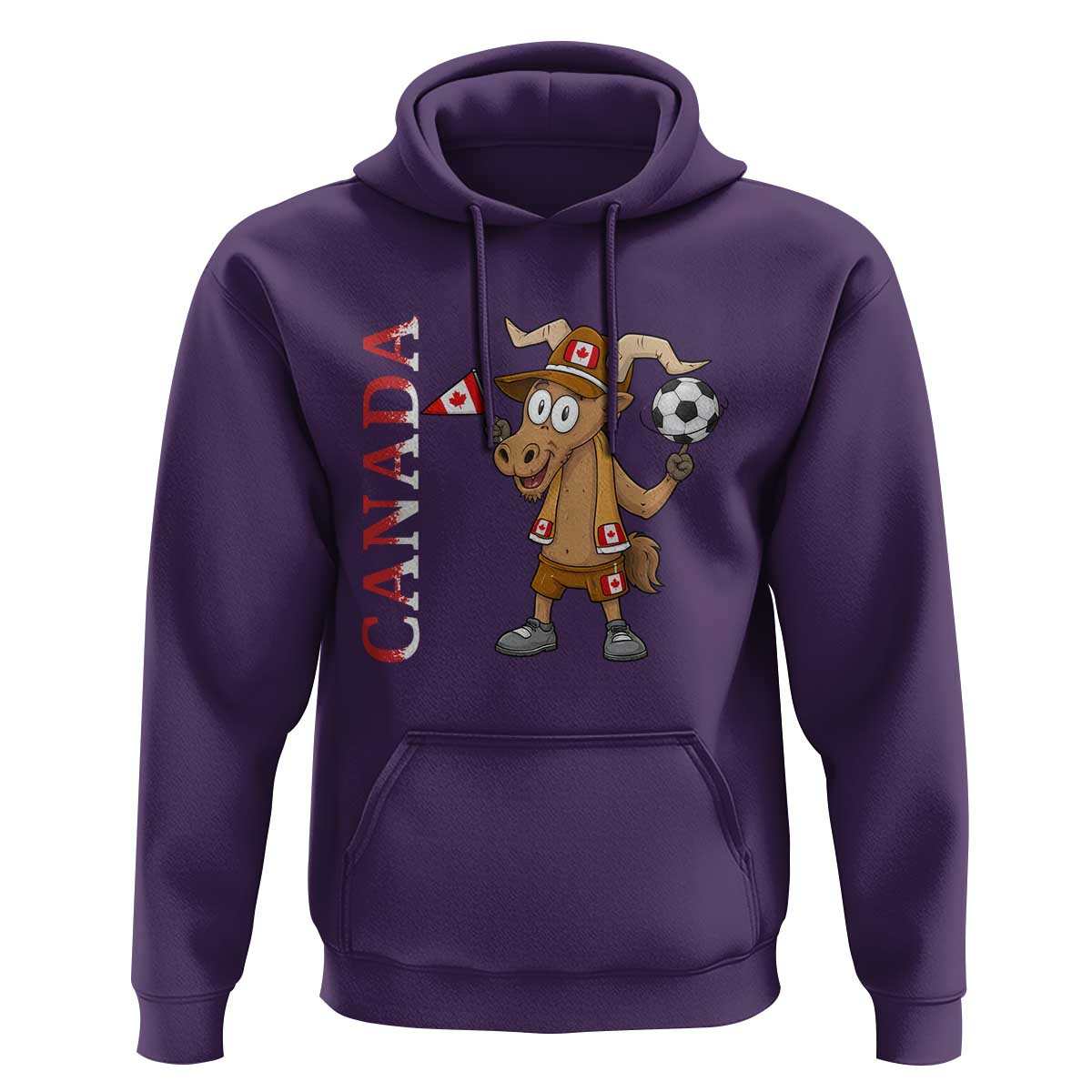 Proud Canada Soccer Moose Hoodie Canadian Football Fan