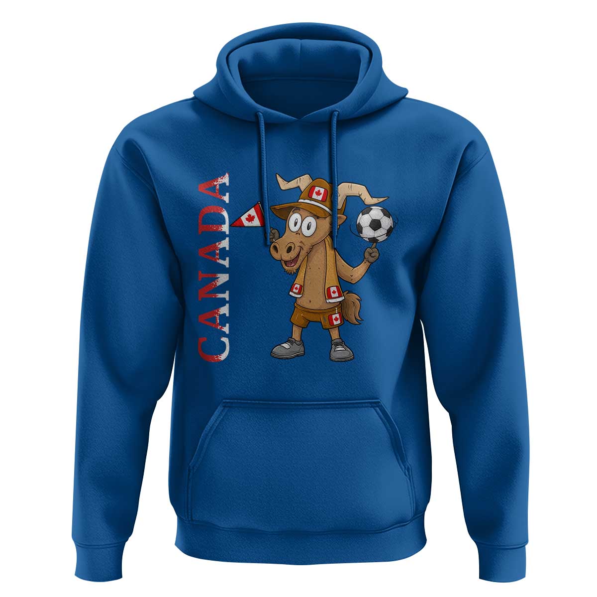 Proud Canada Soccer Moose Hoodie Canadian Football Fan