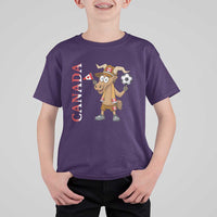 Proud Canada Soccer Moose T Shirt For Kid Canadian Football Fan
