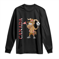 Proud Canada Soccer Moose Long Sleeve Shirt Canadian Football Fan