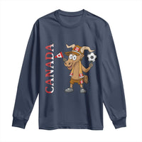 Proud Canada Soccer Moose Long Sleeve Shirt Canadian Football Fan