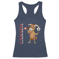 Proud Canada Soccer Moose Racerback Tank Top Canadian Football Fan