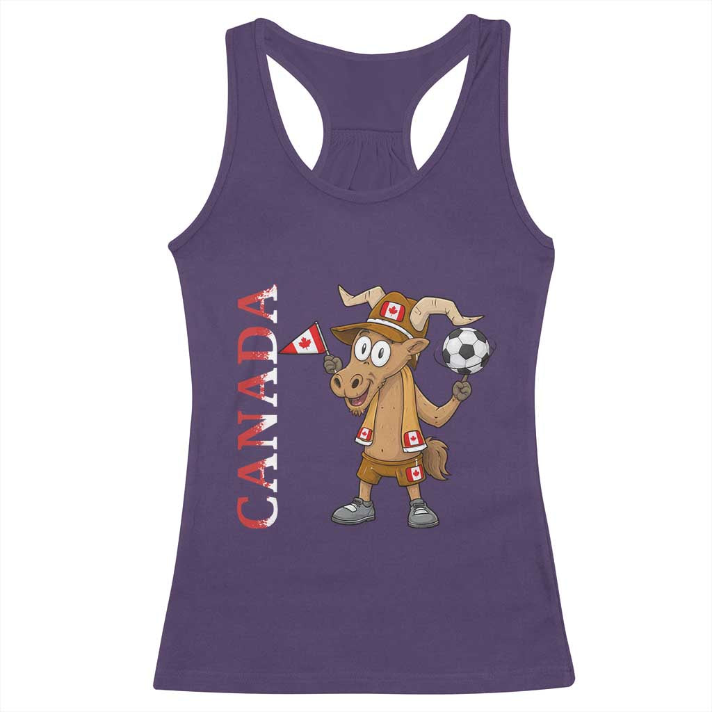 Proud Canada Soccer Moose Racerback Tank Top Canadian Football Fan