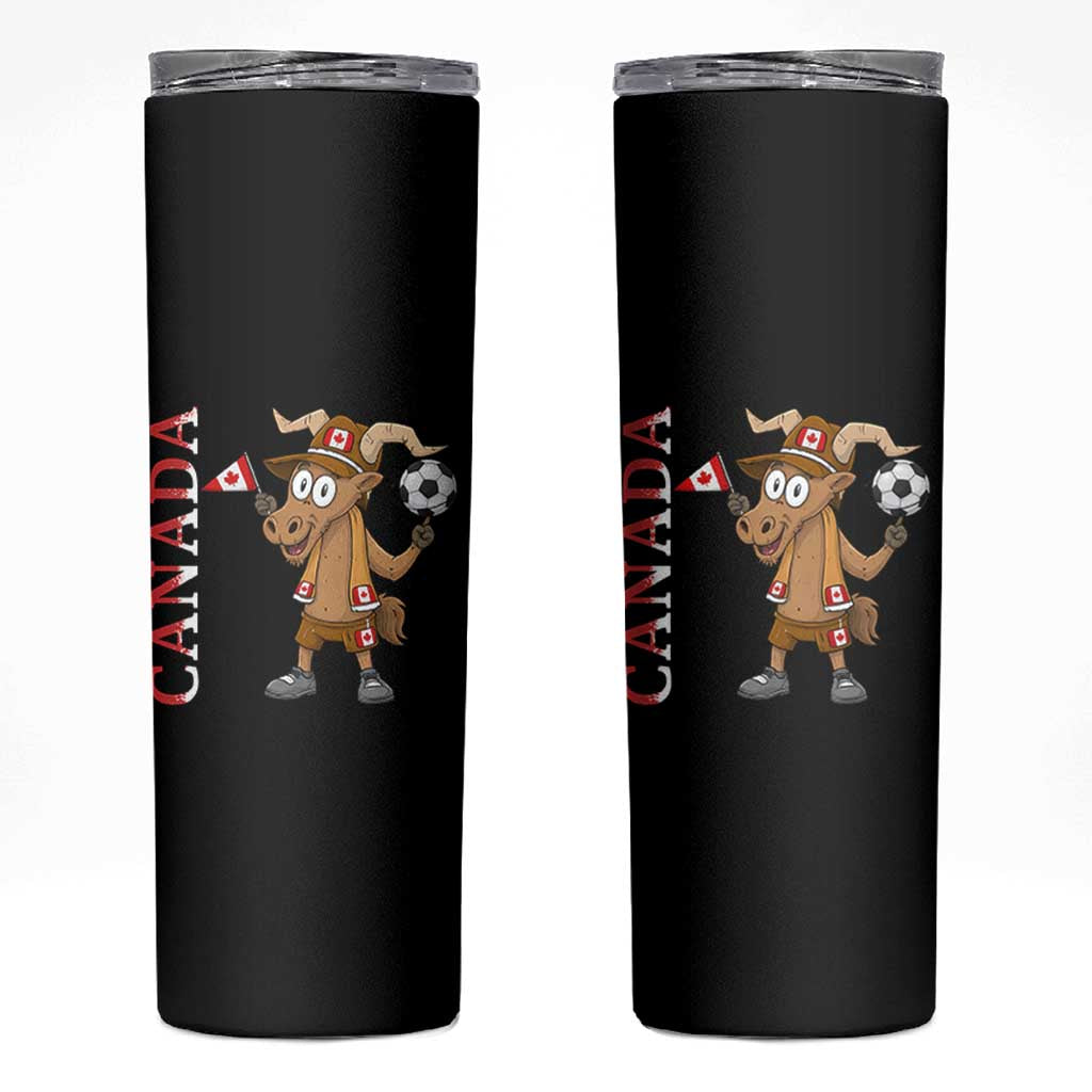 Proud Canada Soccer Moose Skinny Tumbler Canadian Football Fan