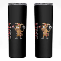 Proud Canada Soccer Moose Skinny Tumbler Canadian Football Fan