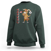Proud Canada Soccer Moose Sweatshirt Canadian Football Fan