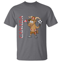 Proud Canada Soccer Moose T Shirt Canadian Football Fan