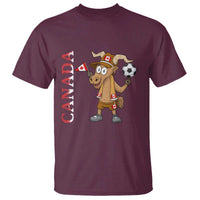 Proud Canada Soccer Moose T Shirt Canadian Football Fan