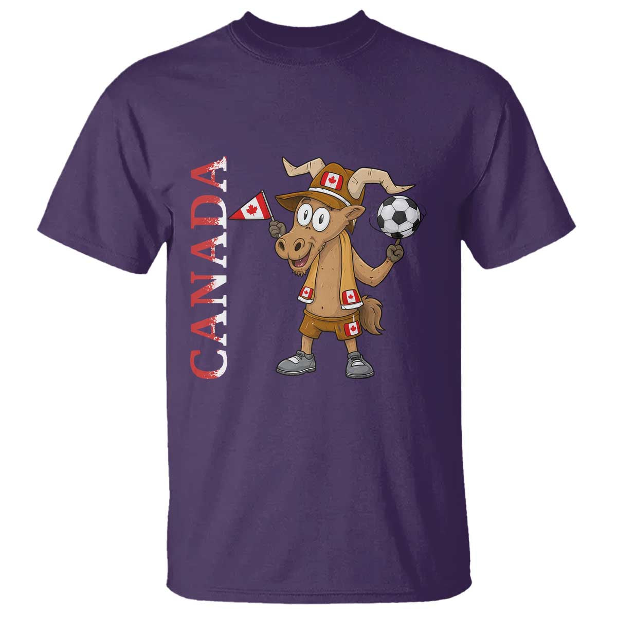 Proud Canada Soccer Moose T Shirt Canadian Football Fan